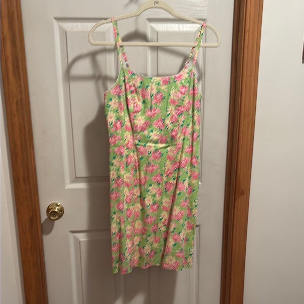 Lilly Pulitzer Floral Mini Dress - Pink and Green